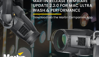 Martin Release Firmware Update 2.2.0 for MAC Ultra Wash and Performance