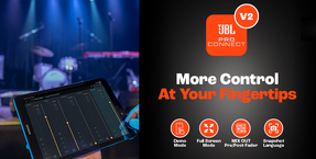 JBL Professional Introduces JBL Pro Connect App V2 for JBL Portable PA Speakers and Systems