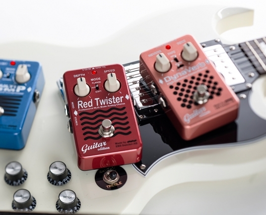 EBS Red Label Pedals designed specifically for guitar now