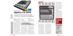 Soundcraft Signature & Signature Multi-Track mixers receive MusicTech 'Choice' & 'Value' awards