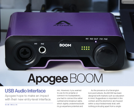 When it comes to high‑quality affordable interfaces, Apogee are